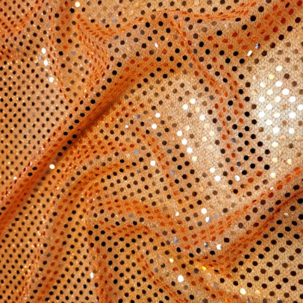 3mm Sequin ORANGE ON ORANGE